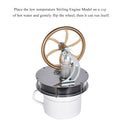 Aibecy Low Temperature Stirling Engine Motor Model Heat Steam Education Toy DIY Kit