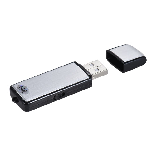 8GB USB Digital Audio Voice Recorder USB Disk Flash Drive Memory Stick 18 hours Recording Rechargeable for Office School