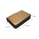 Slots Gold Pencil Bag Case Colored Pencil Organizer PU Leather Cosmetic Brush Pouch for Artists Student