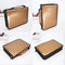 Slots Gold Pencil Bag Case Colored Pencil Organizer PU Leather Cosmetic Brush Pouch for Artists Student