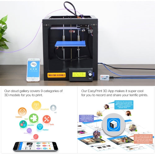 GEEETECH 3D WiFi Module 3D Printer Parts APP Control متوافق مع مجموعة متنوعة من الطابعات ثلاثية الأبعاد