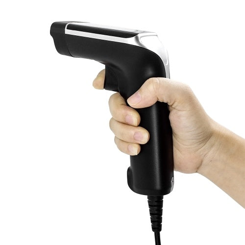 2.4G Wireless Barcode Scanner Handheld USB Wired 1D Bar Code Reader 3mil High Accuracy for Windows Mac PC POS