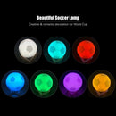 2018 World Cup Football Lamp 7-Color 3D Print Soccer LED Night Light Ball