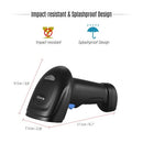 Aibecy WM3L 433MHz Wireless 1D 2D Auto Image Barcode Scanner يده QR Code PDF417 قارئ الباركود 200m/656ft Range 1300t/s سرعة سريعة مع مهد للدفع عبر الهاتف المحمول متجر سوبر ماركت مستودع