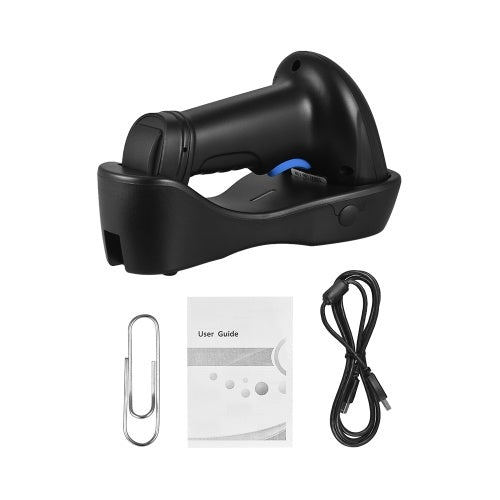 Aibecy WM3L 433MHz Wireless 1D 2D Auto Image Barcode Scanner يده QR Code PDF417 قارئ الباركود 200m/656ft Range 1300t/s سرعة سريعة مع مهد للدفع عبر الهاتف المحمول متجر سوبر ماركت مستودع