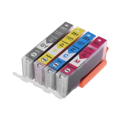 CLI-251XL Compatible 15ml Ink Cartridge Replacement Gray for Canon PIXMA IP7220 PIXMA MG5420 MG5422 MG5520 MG6320 MG6420 MG7120 PIXMA MX722 MX922