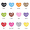 Craft Finger Ink Pad Stamps Candy Colors Heart-Shaped Design Fingerprint Inkpad