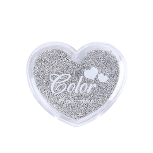 Craft Finger Ink Pad Stamps Candy Colors Heart-Shaped Design Fingerprint Inkpad