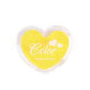 Craft Finger Ink Pad Stamps Candy Colors Heart-Shaped Design Fingerprint Inkpad