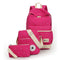 3PCS Korean Set Women Canvas Student Teenager With Purse School Bag