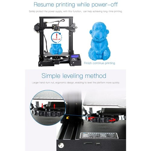 Creality Ender 3 Pro 3D Printer High Precision DIY Kit 220*220*250mm Printing Size