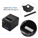 HOIN 80mm Thermal Receipt Printer Support 58mm/80mm Paper Width with Auto Cutter USB Serial Ethernet Interface Compatible with ESC/POS Print Commands