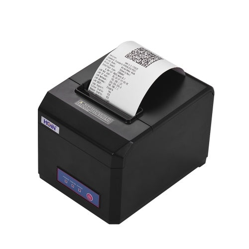 HOIN 80mm Thermal Receipt Printer Support 58mm/80mm Paper Width with Auto Cutter USB Serial Ethernet Interface Compatible with ESC/POS Print Commands