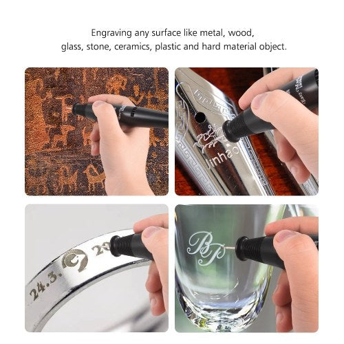 Portable Precision Electric Engraving Pen Engraver DIY Carve Graver Machine Tools Battery Powered