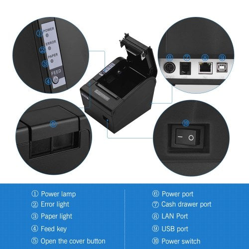 HOIN 80mm Thermal Receipt Printer