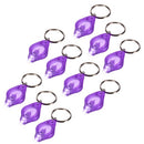 10Pcs Mini Portable UV LED Light Flashlight Keychain