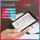 6 Inch e-Book Reader 800*600 Resolution E-Ink Screen Glare-free with USB Cable PU Cover Built-in Light 8GB Memory Storage E-reader Support TF Card