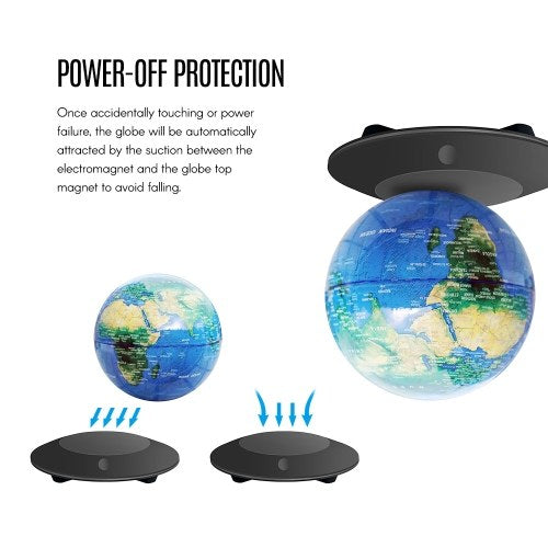 6 Inch Anti-Gravity Floating Rotating  Earth Globe