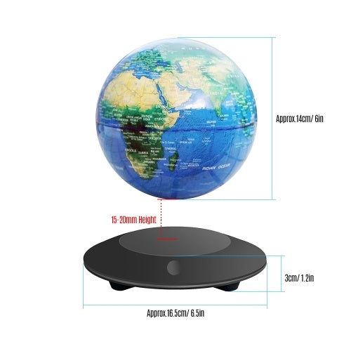 6 Inch Anti-Gravity Floating Rotating  Earth Globe