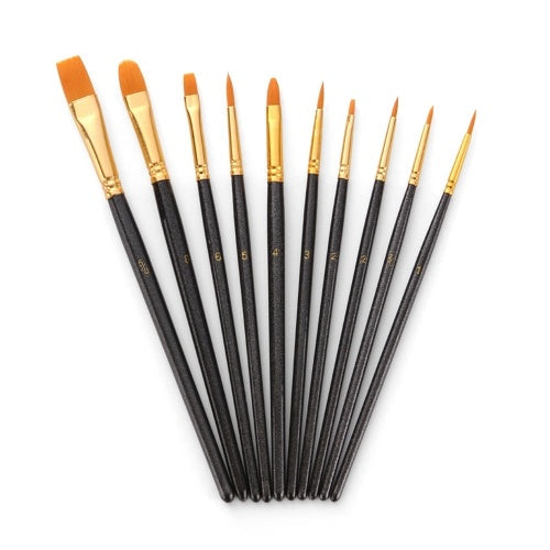 50 PCS Nylon Hair Paint Brushes Set