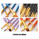 50 PCS Nylon Hair Paint Brushes Set