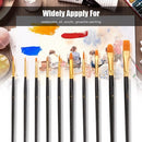 50 PCS Nylon Hair Paint Brushes Set