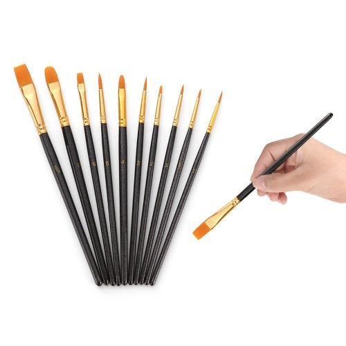 50 PCS Nylon Hair Paint Brushes Set