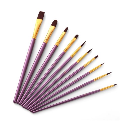 50 PCS Nylon Hair Paint Brushes Set