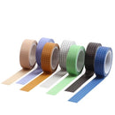 15mm×10m Grid Printed Pattern Pure Color Washi Tape Sticky Adhesive Paper