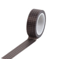 15mm×10m Grid Printed Pattern Pure Color Washi Tape Sticky Adhesive Paper