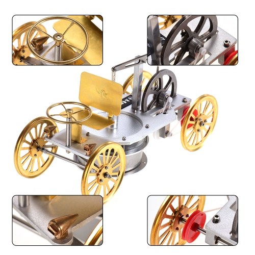 STARPOWER Low Temperature Metal Stirling Engine Motor Model Vehicle Car Kit