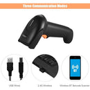 Aibecy Handheld Barcode Scanner USB 2.4G Wireless 1D 2D QR Code Scanner BT Reader CMOS Image Office Electronic Scanning Supplies