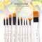 10pcs Paint Brushes Set Kit