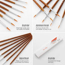 7pcs Draw Paint Brushes Kit Set