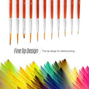 11pcs Draw Paint Brushes Kit Set