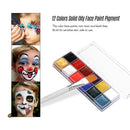 12 Colors Solid Oily Face Paint Pigment Greasepaint Kit