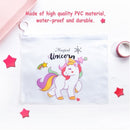 Cartoon PVC Transparent Pencil Case Document Bag