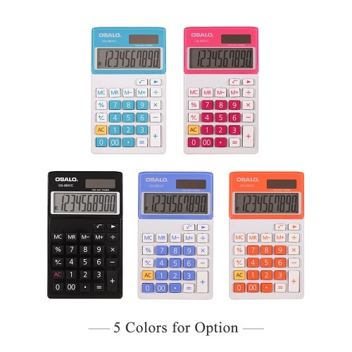 OSALO OS-280VC آلة حاسبة المحاسبة الإلكترونية المحمولة للطلاب وظيفة قياسية