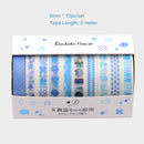 Washi Japanese Paper Tapes Scrapbooking Tape Rolls Lovely Design 10pcs/set