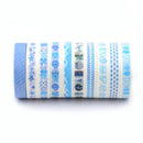 Washi Japanese Paper Tapes Scrapbooking Tape Rolls Lovely Design 10pcs/set