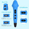 3D Printing Pen with 3 Colors 1.75mm PLA Filament Refills LCD Screen Non-Clogging 3D Pen