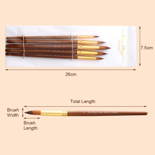 5pcs Paint Brushes Set Kit