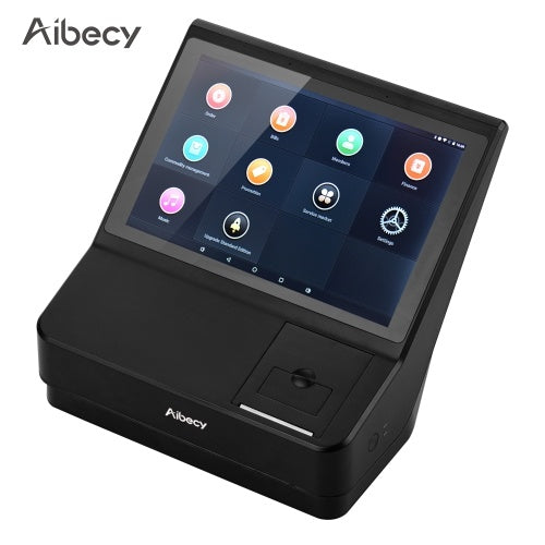 Aibecy 10.1 بوصة تعمل باللمس ماكينة تسجيل المدفوعات النقدية لنقاط البيع