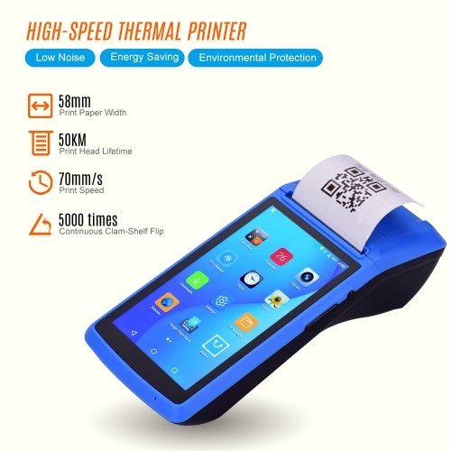 Aibecy All in One Handheld PDA Printer Wireless Android POS Payment Terminal Receipt Printer