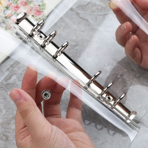 1Pc Transparent PVC Clip File Folder