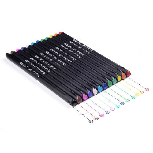 0.4mm Liner Pens Water Based Assorted Ink Pen Set