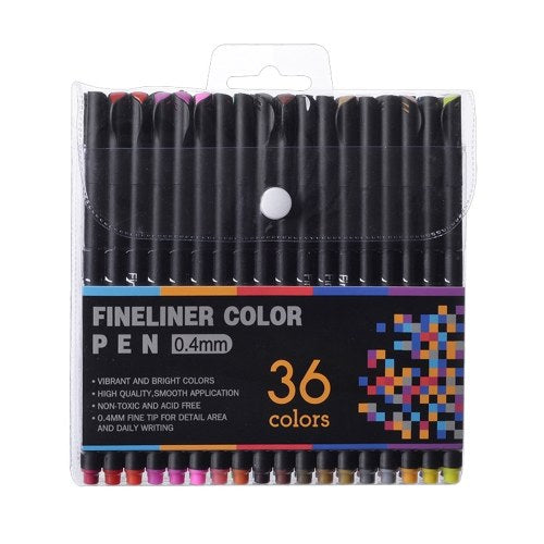 0.4mm Liner Pens Water Based Assorted Ink Pen Set