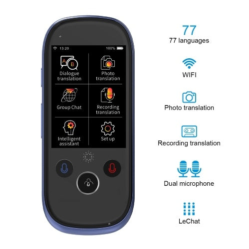 boeleo K1 Pro Smart Voice Translator Support 77 Languages Instant Two Way Translator Recording