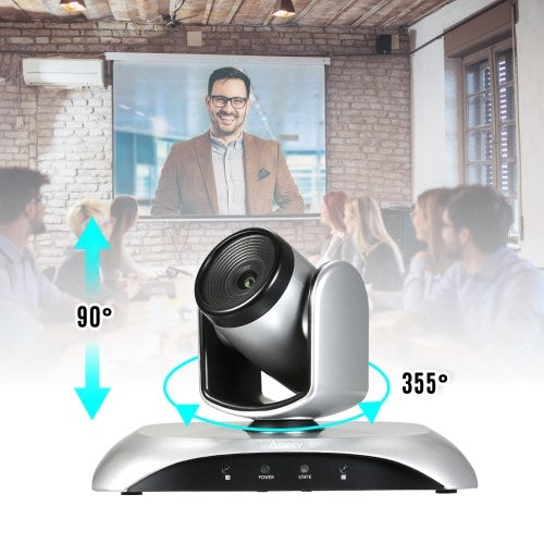 Aibecy 1080P HD Video Conference Camera Fixed Focus Wide Angle Webcam