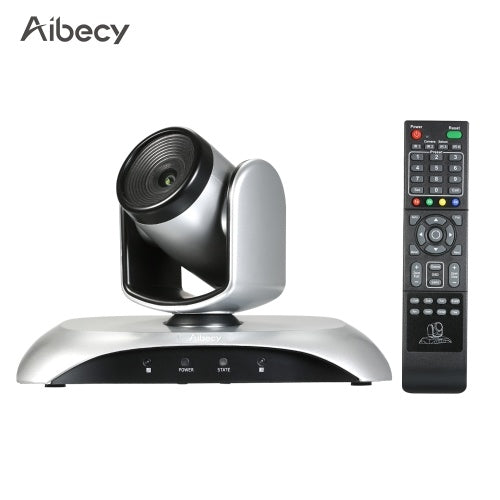 كاميرا مؤتمرات الفيديو Aibecy 1080P HD بتركيز ثابت وكاميرا ويب بزاوية واسعة